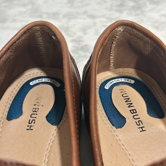 NUNN BUSH MENS BROWN LEATHER SLIP ON LOAFERS Sz 8.5 - Picture 9 of 9